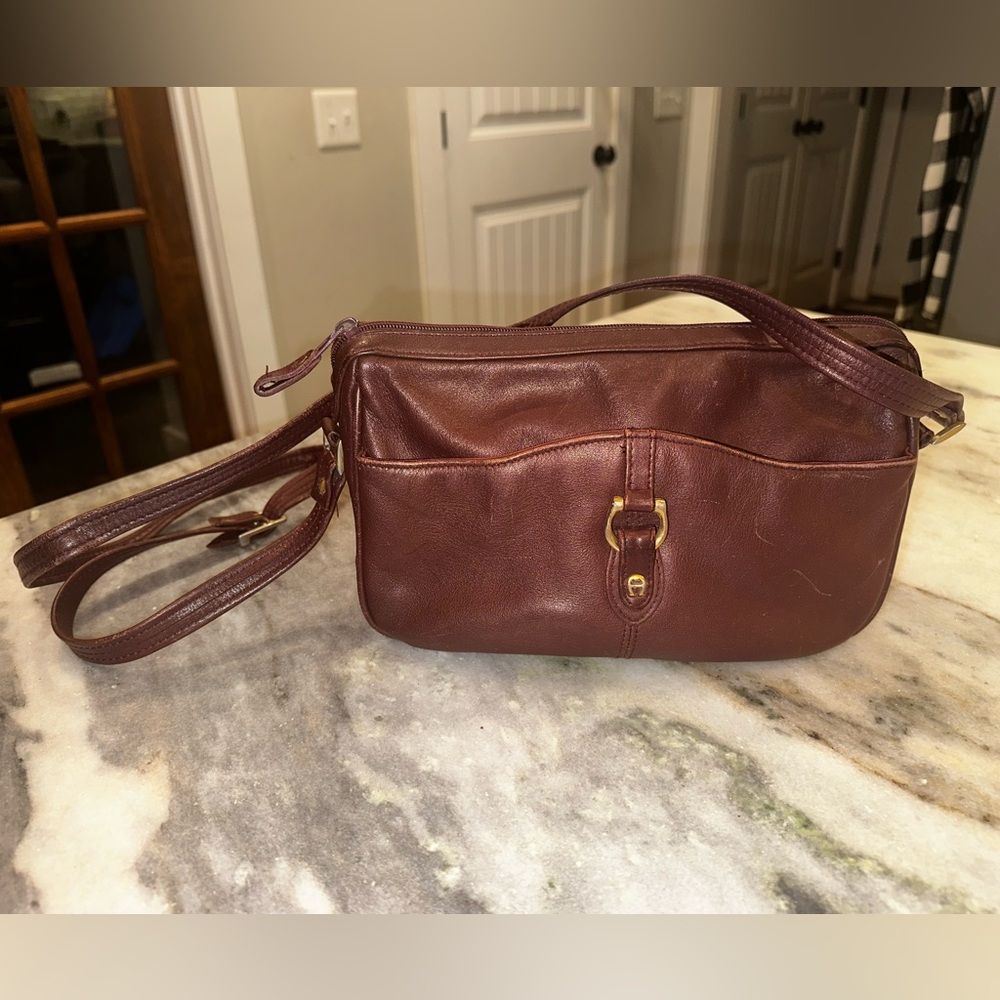 Vintage Etienne Aigner Elegant Brown Leather Women's Bag‎